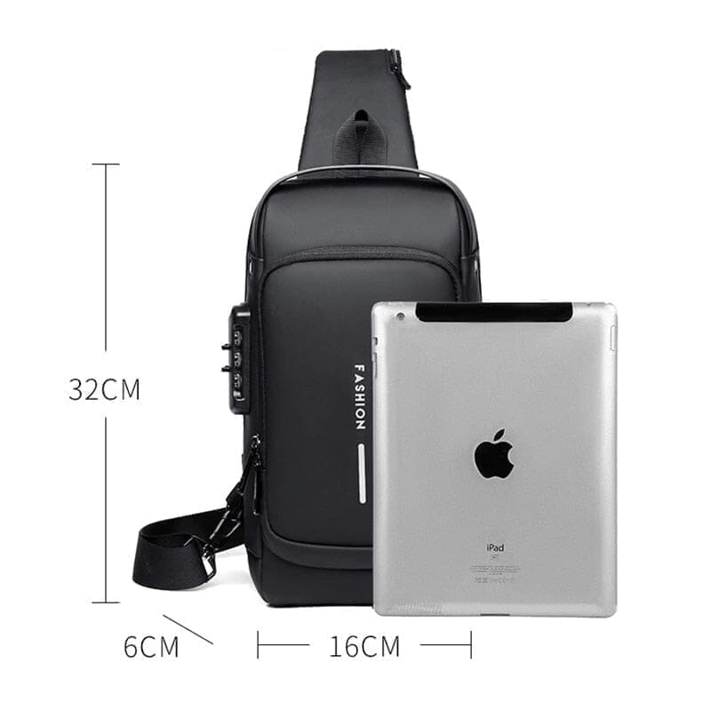 Bolsa Slim Bag - Mochila Anti-Furto com Senha USB