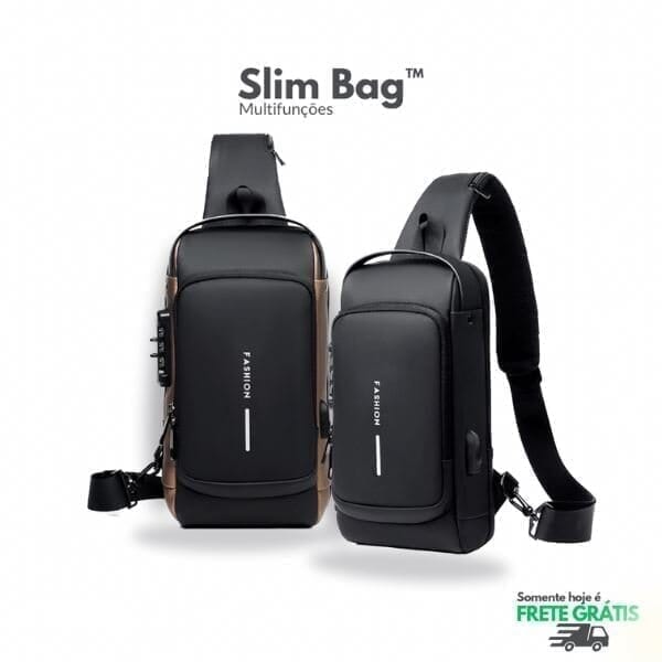 Bolsa Slim Bag - Mochila Anti-Furto com Senha USB